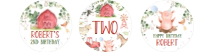 F101 - Farm cupcake toppers: F101 - Farm cupcake toppers