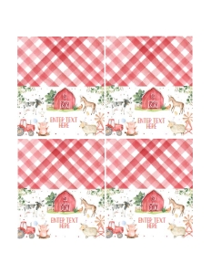F101 - Farm food label: F101 - Boy Farm Party Package