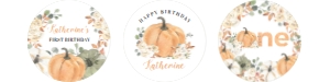 PB001 - Pumpkin cupcake topper: PB001 - Pumpkin cupcake topper