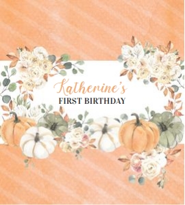 PB001 - Pumpkin rice treats label: PB001 - Party Favor Package