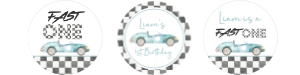 R202 - Race car cupcake toppers: R202 - Race car cupcake toppers