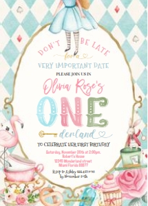 A201 - Onederland invitation: A201 - Onederland invitation