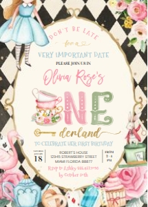 A603 - Onederland invitation: A603 - Onederland invitation