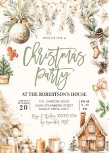 CH001 - Christmas invitation: CH001 - Christmas invitation