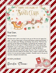 SL102 - From the desk of Santa 8.5x11: SL102 - From the desk of Santa