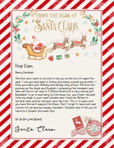 SL103 - From the desk of Santa 8.5x11: SL103 - From the desk of Santa