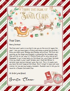SL101 - From the desk of Santa 8.5x11: SL101 - From the desk of Santa