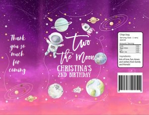 TM02 - Two the moon chip bag: TM02 - Two the moon chip bag