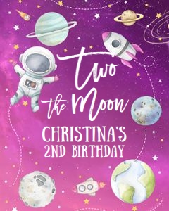 TM02 - Two the moon welcome sign 8x10: TM02 - Two the moon welcome sign 8x10