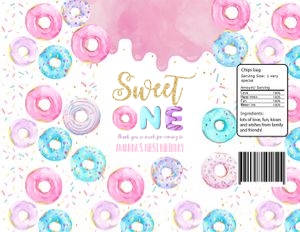 D001 - Donut chip bag: D001 - Birthday Package