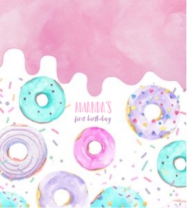 D001 - Donut rice treats label: D001 - Party Favor Package