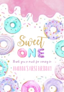 D001 - Donut juice label: D001 - Party Favor Package