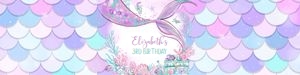 M304 - Mermaid bottle label: M304-Mermaid Birthday Package
