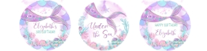M304 - Mermaid cupcake toppers: M304 - Mermaid cupcake toppers