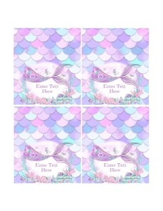 M304 - Mermaid food label: M304 - Mermaid food label