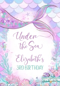 M304 - Mermaid juice label: M304-Mermaid Party Favor Package
