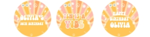 G117 - Groovy cupcake toppers: G117 - Groovy cupcake toppers