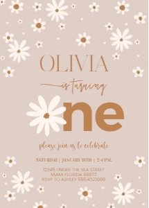 D101 - Daisy invitation: D101 - Daisy invitation
