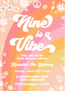 G409 - Groovy invitation: G409 - Groovy invitation