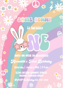 BU01 - Bunny invitation: BU01 - Bunny invitation