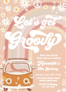 G613 - Groovy invitation: G613 - Groovy invitation