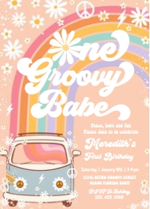 G712 - Groovy invitation: G712 - Groovy invitation