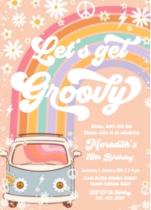 G713 - Groovy invitation: G713 - Groovy invitation