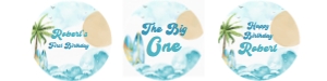 BO1 - The big one cupcake toppers: BO1 - The big one cupcake toppers