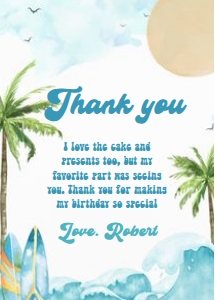 BO1 - The big one thank you card: BO1 - The big one thank you card