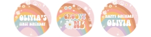 G101 - Groovy cupcake toppers: G101 - Groovy cupcake toppers