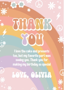 G101 - Groovy thank you card: G101 - Groovy thank you card