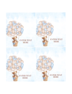 T101 - Teddy bear food label: T101 - Teddy bear food label