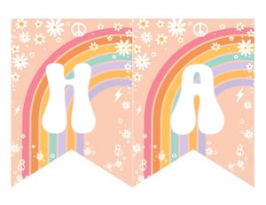G205 - Groovy banner: G205 - Five Is A Vibe Birthday Package