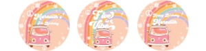 G205 - Groovy cupcake toppers: G205 - Five Is A Vibe Birthday Package