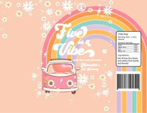 G205 - Groovy chip bag: G205 - Five Is A Vibe Birthday Package