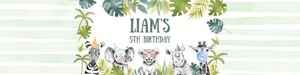 S105 - Safari birthday bottle label: S105 - Safari Birthday Package