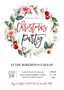 CH106 - Christmas invitation: CH106 - Christmas invitation