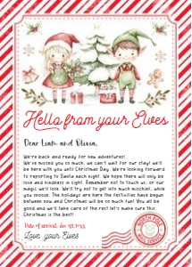ELF101 - Elf hello letter: ELF101 - Elf hello letter