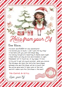 ELF111 - Elf hello letter: ELF111 - Elf hello letter
