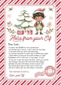 ELF109 - Elf hello letter: ELF109 - Elf hello letter