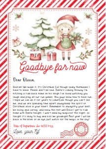 ELF207 - Elf goodbye letter: ELF207 - Elf goodbye letter