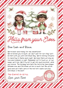 ELF103 - Elf hello letter: ELF103 - Elf hello letter