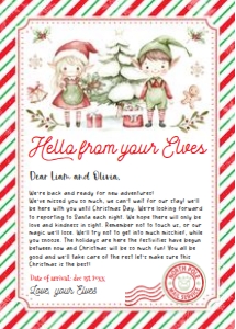 ELF102 - Elf hello letter: ELF102 - Elf hello letter