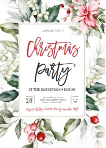CH110 - Christmas invitation: CH110 - Christmas invitation