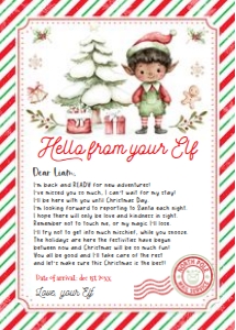 ELF110 - Elf hello letter: ELF110 - Elf hello letter