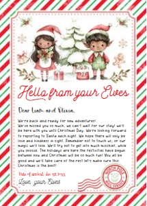 ELF104 - Elf hello letter: ELF104 - Elf hello letter