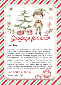 ELF206 - Elf goodbye letter: ELF206 - Elf goodbye letter