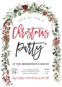 CH113 - Christmas invitation: CH113 - Christmas invitation
