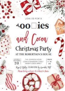 CC101 - Cocoa and cookies invitation: CC101 - Cocoa and cookies invitation