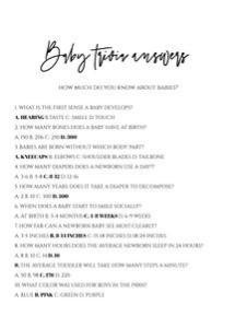 01 Answers Baby shower games: T101- Teddy Bear Baby Shower Signs Games And Ticket